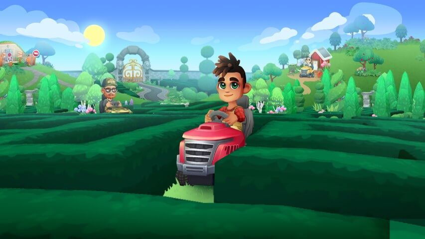 Mowing Mazes Gameplay Screenshot
